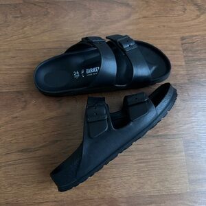 Birkenstock Men's Black Slide Sandals